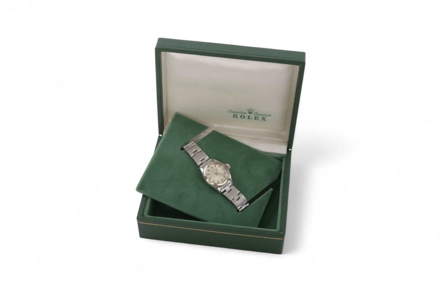 Rolex Oyster Perpetual AT Vintage Watch automatic winding 156951 Silver Dial Ladies Watch Wristwatch