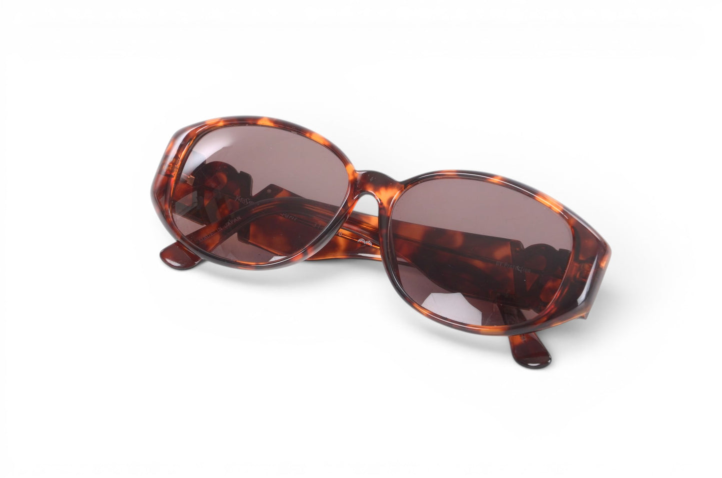 Saint Laurent YSL Sunglasses Tortoiseshell Eyewear Glasses Logo Women's Brown Designer Classic