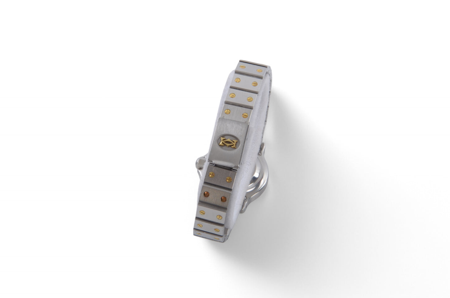 Cartier Santos Ronde Octagon Automatic SS x K18YG Yellow Gold White Dial Ladies Working SM