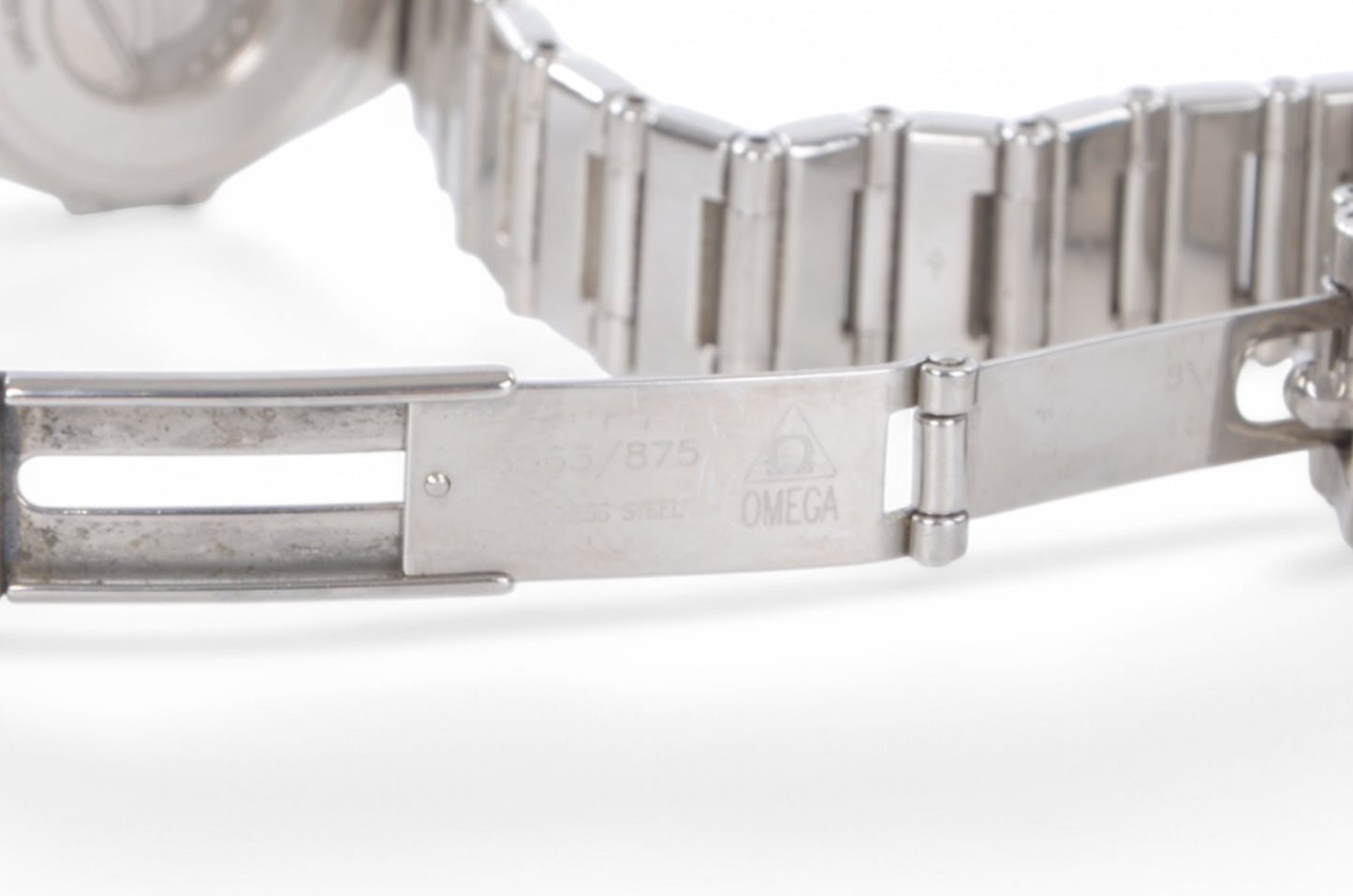 Omega Constellation Mini My Choice Diamond Bezel QZ Shell Dial Ladies Watch