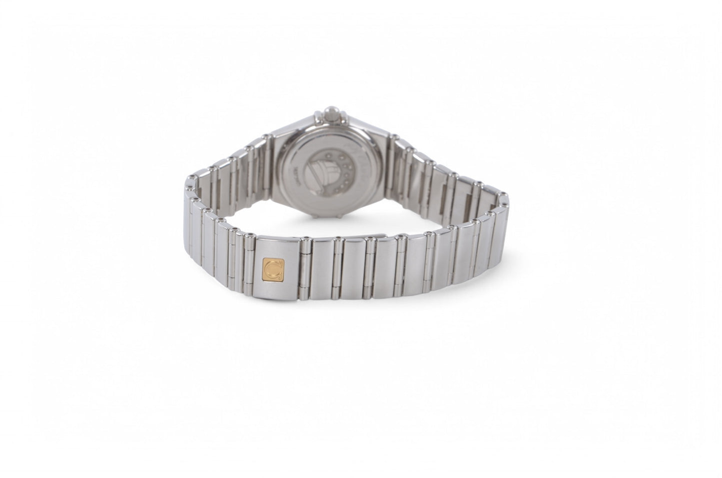 Omega Constellation Mini My Choice Diamond Bezel QZ Shell Dial Ladies Watch