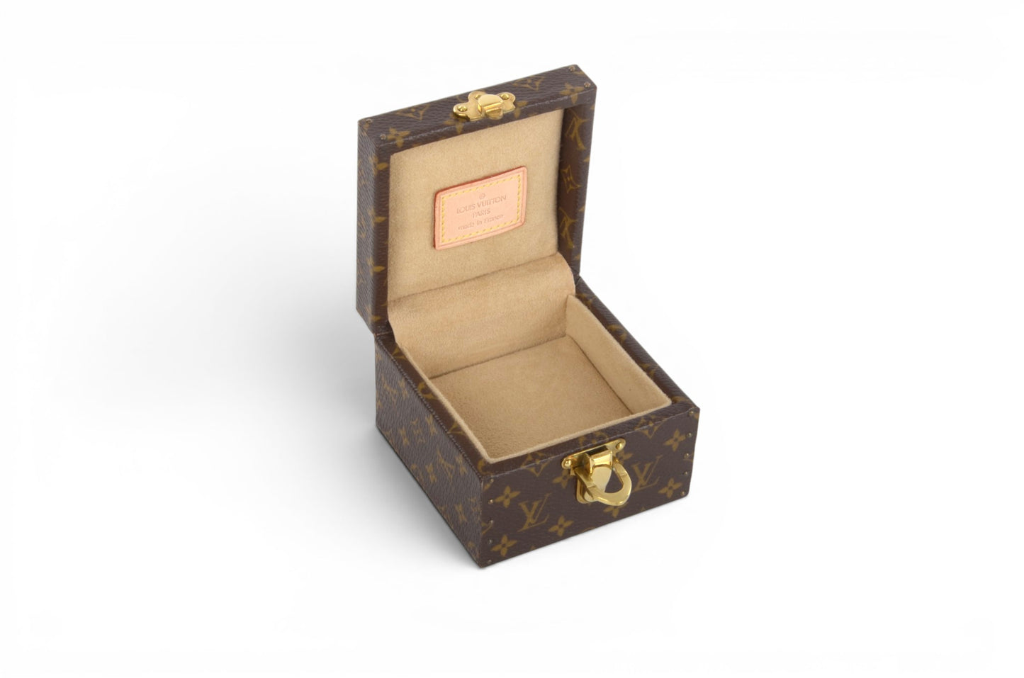 Louis Vuitton Jewelry Case Box Storage Vintage Monogram Travel Designer Classic Authentic Rare Limited Interior