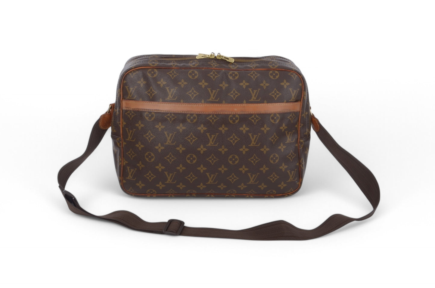 Louis Vuitton Reporter GM Monogram Vintage Crossbody Shoulder Bag Leather