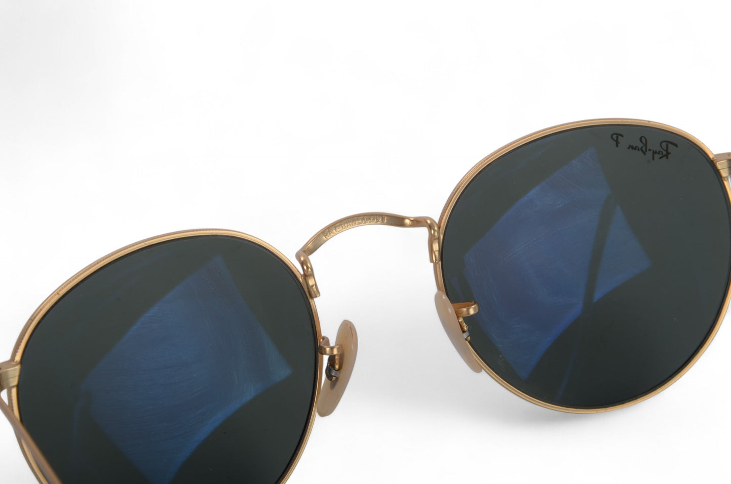 Ray-Ban Rayban Round Metal Sunglasses Glasses Logo Polarized Women's Gold Designer Classic