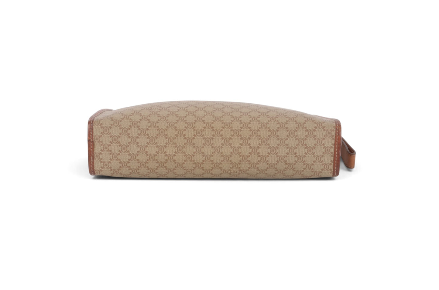 Celine Vintage Triomphe Clutch Bag Evening Bag Pouch Make Up Vanity Toiletry Monogram Canvas Designer Classic