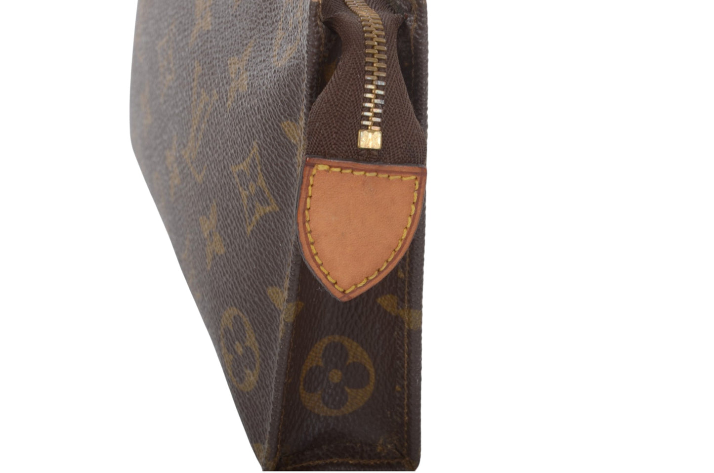 Louis Vuitton Pochette Toilette 19 Pouch Clutch Makeup Toilet Bag Monogram Vintage