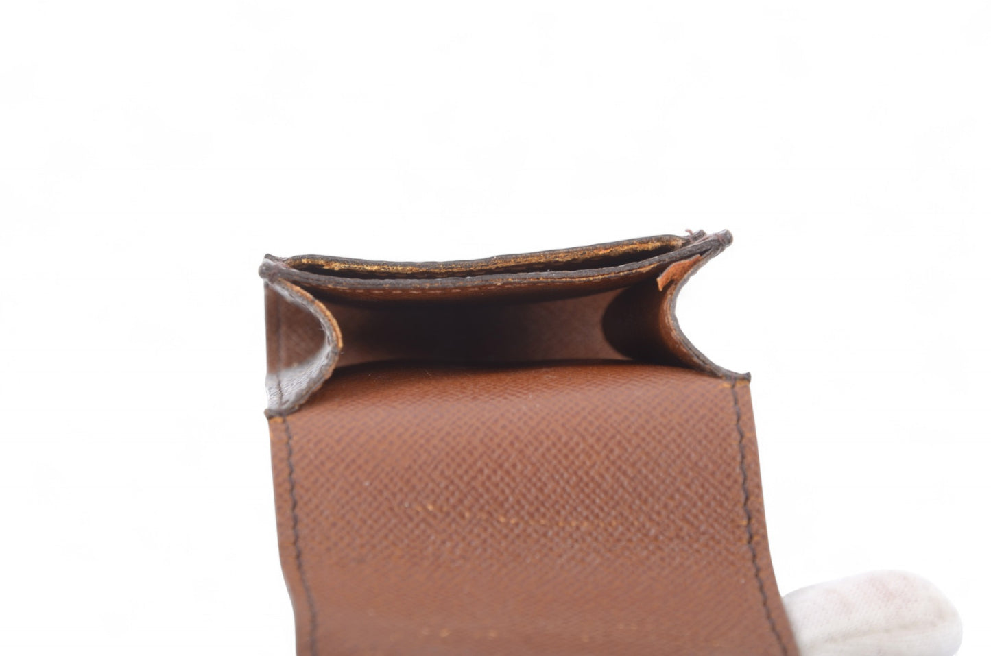 Louis Vuitton Cigarette Lighter Case Etui Monogram Canvas Brown Vintage Designer Classic