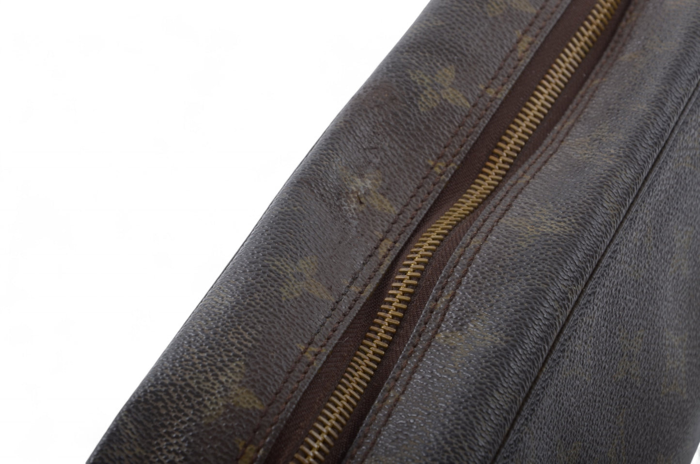 Louis Vuitton Trousse 28 Pouch Clutch Makeup Toilet Bag Monogram Vintage