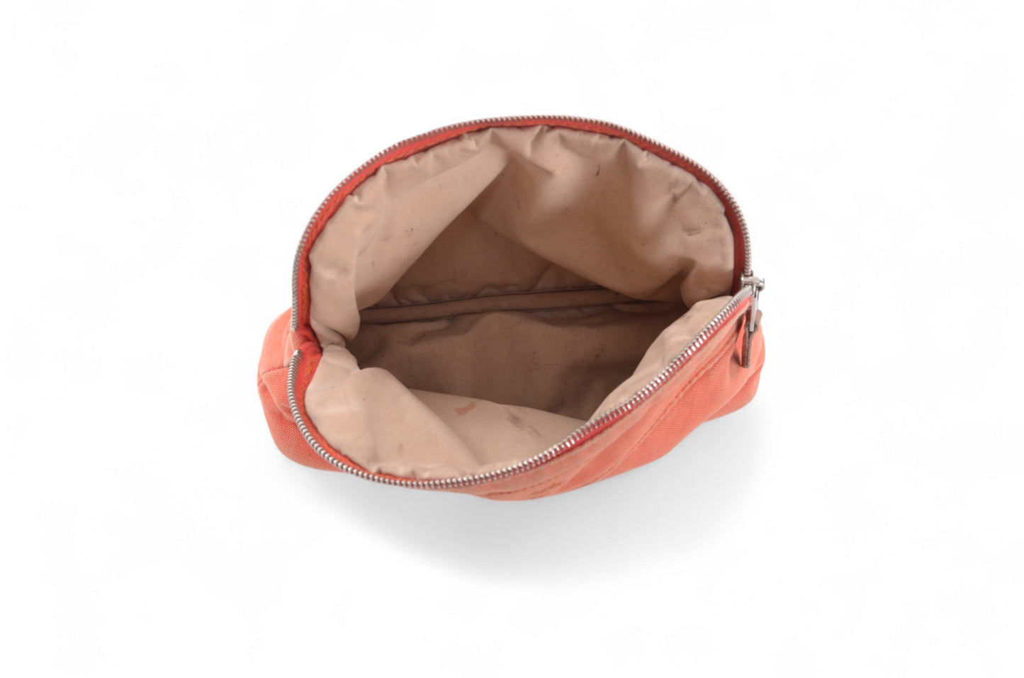 Hermès Bolide Mini Case Pouch Toiletry Make Up Bag 100% cotton Orange