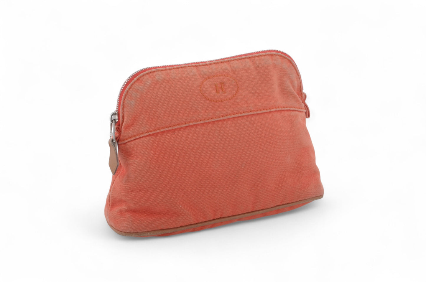 Hermès Bolide Mini Case Pouch Toiletry Make Up Bag 100% cotton Orange