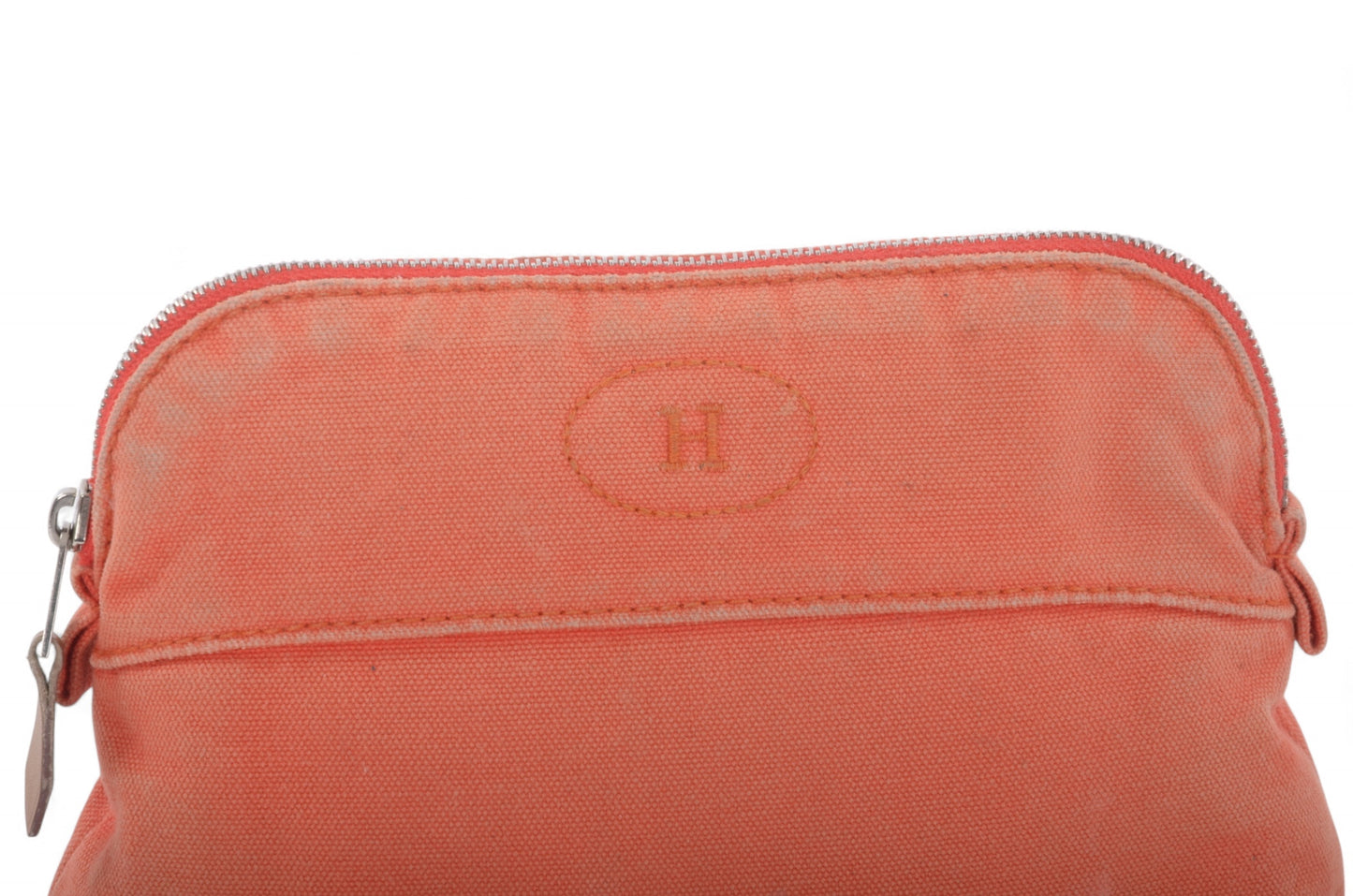 Hermès Bolide Mini Case Pouch Toiletry Make Up Bag 100% cotton Orange