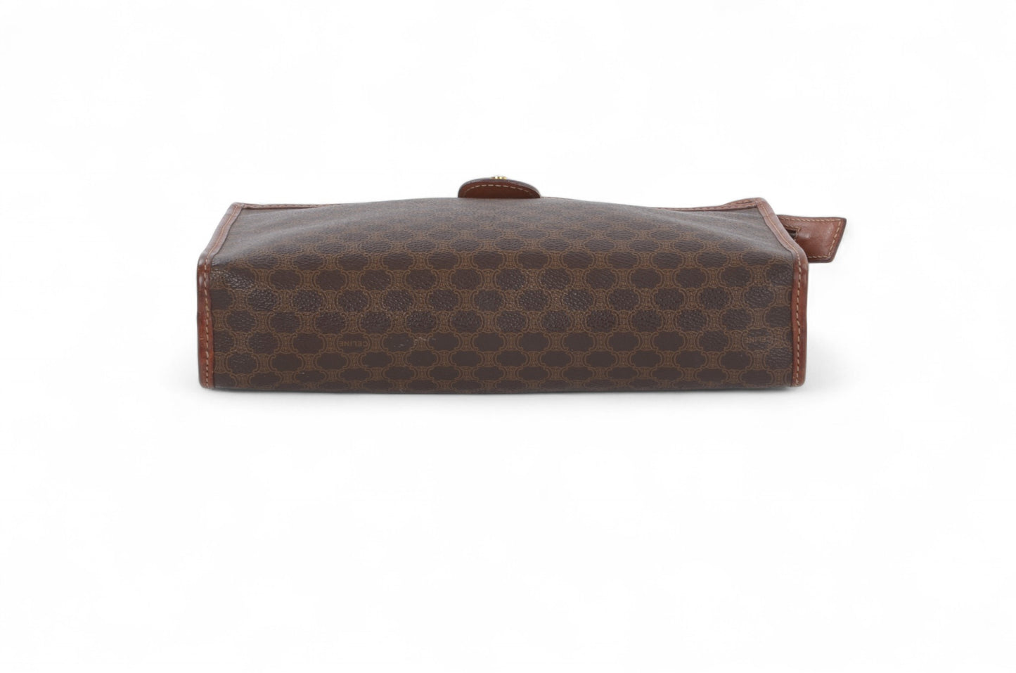 Celine Vintage Triomphe Clutch Bag Evening Bag Pouch Make Up Vanity Toiletry Bag Monogram Canvas Designer Classic