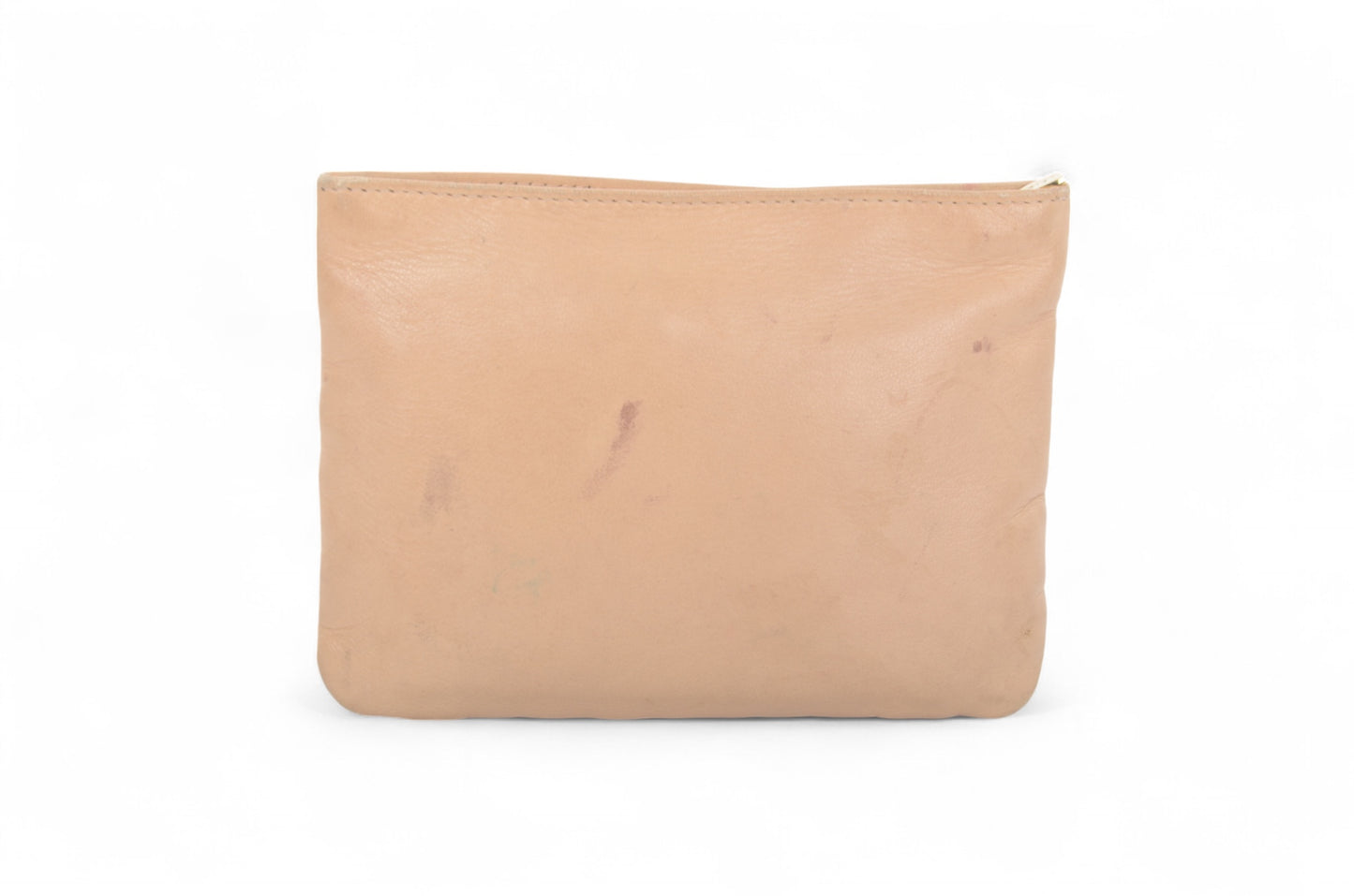 Loewe Anagram Nappa Leather Second Bag Toiletry Travel Makeup Cosmetic Bag Beige Pouch Multi-Case