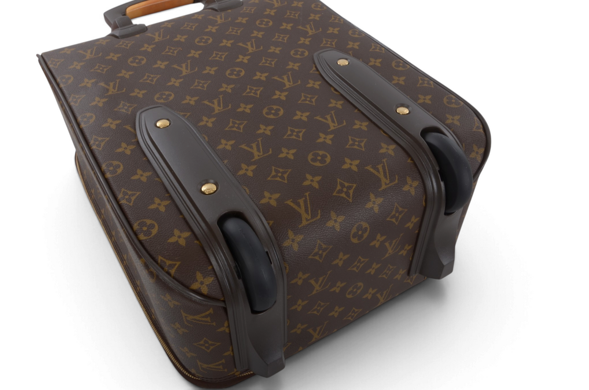 Louis Vuitton Monogram Pegase 45 Suitcase Travel Trolley Cabin Bag Weekend Designer Classic