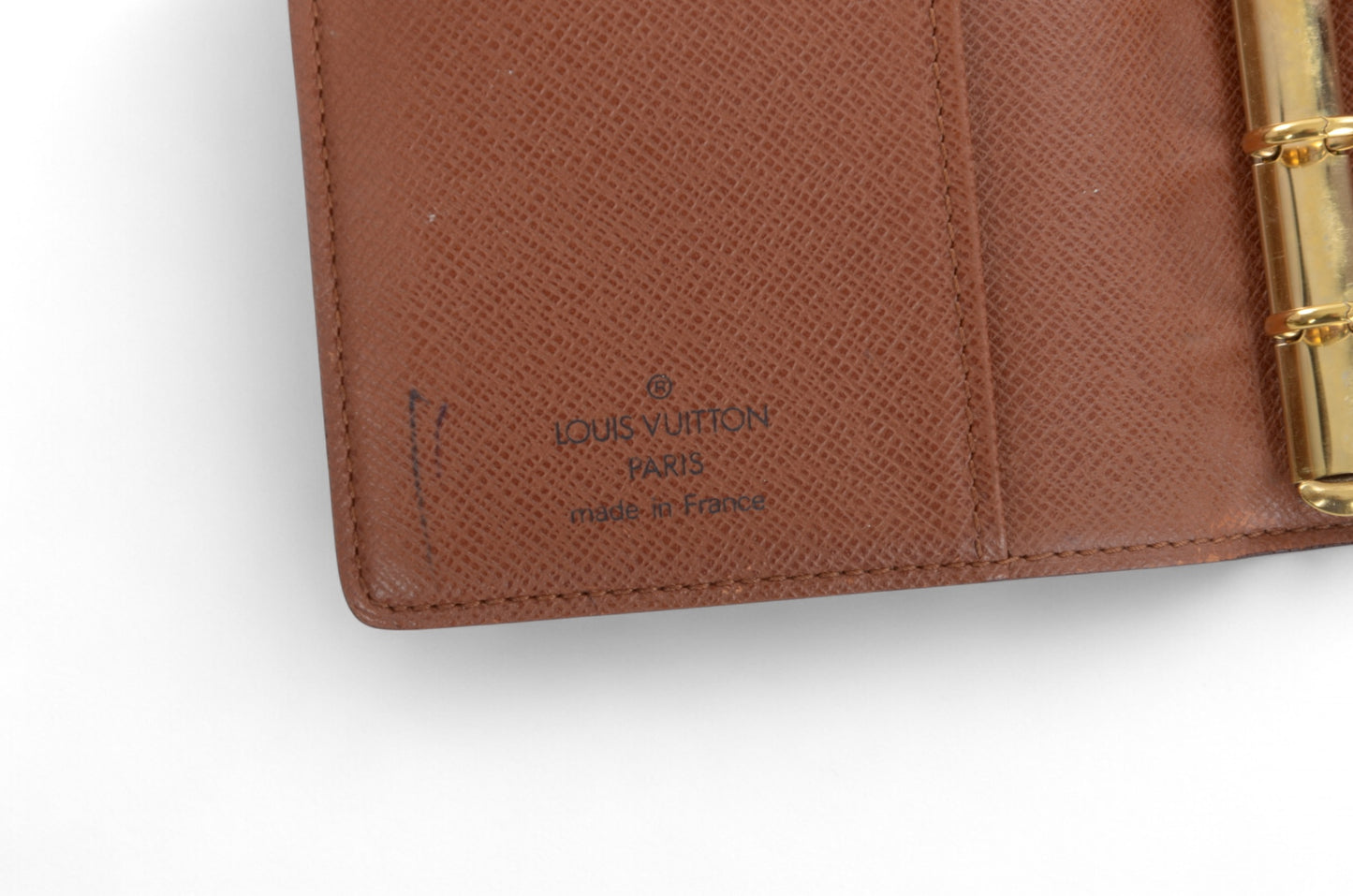 Louis Vuitton Monogram Canvas Agenda PM Filofax Calendar Cover Book Case Vintage