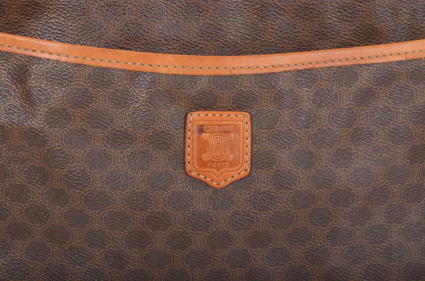 Celine Vintage Triomphe Business Laptop Document Bag Briefcase Clutch Macadam Monogram