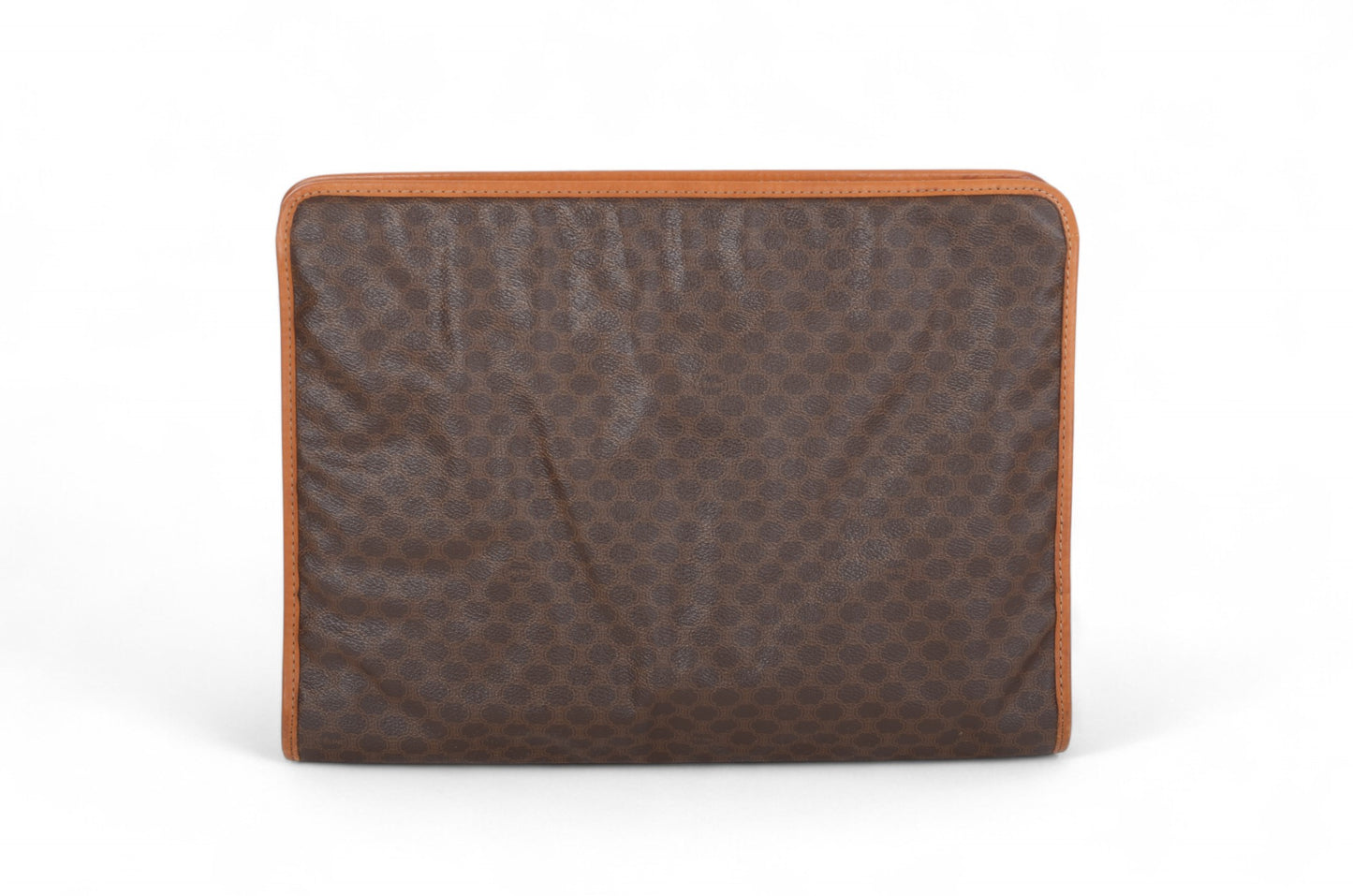 Celine Vintage Triomphe Business Laptop Document Bag Briefcase Clutch Macadam Monogram