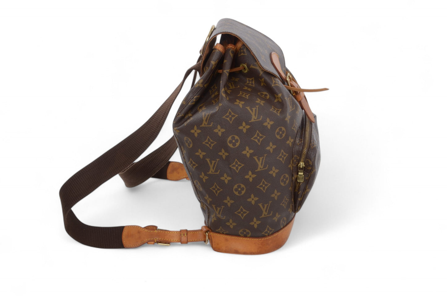 Louis Vuitton Monogram Canvas Montsouris GM Backpack Bag Vintage