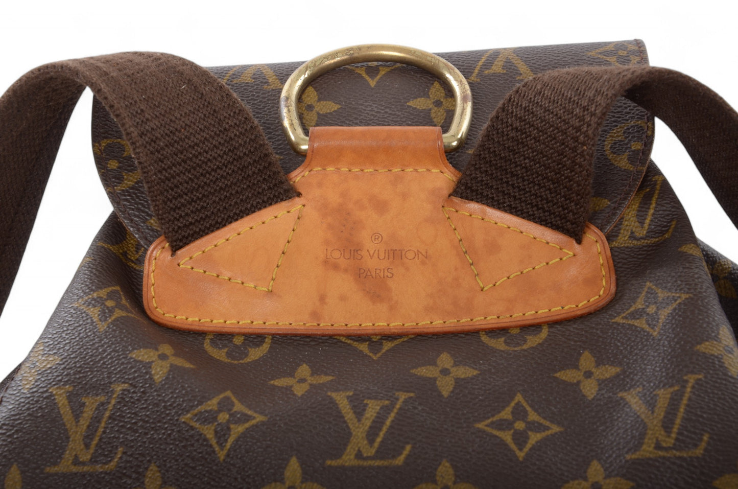 Louis Vuitton Monogram Canvas Montsouris GM Backpack Bag Vintage