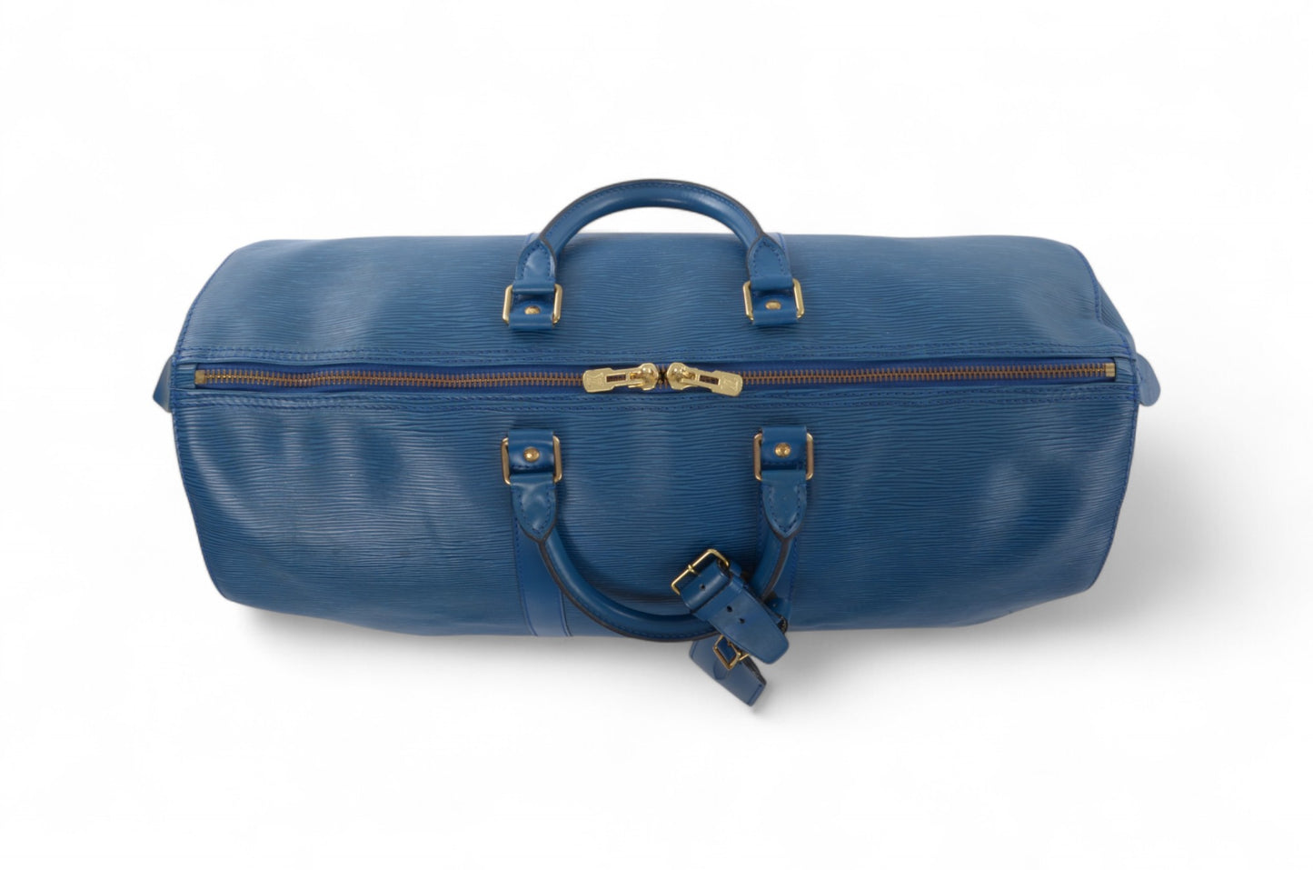 Louis Vuitton Epi Keepall 50 Toledo Blue Boston Bag Travel Bag Epi Leather Vintage