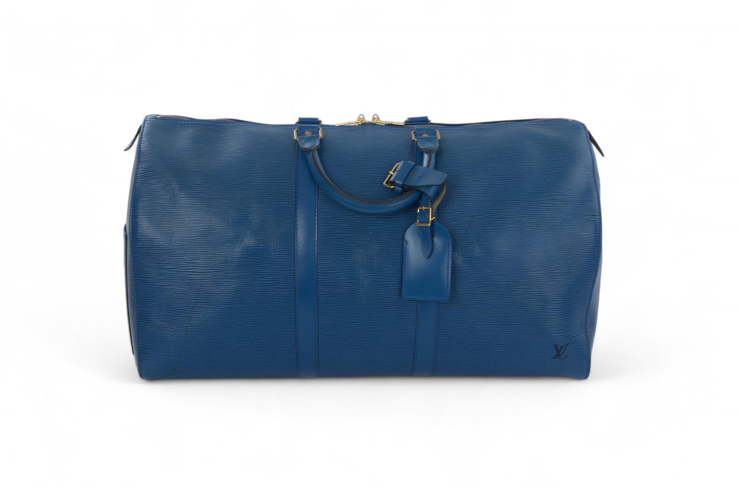 Louis Vuitton Epi Keepall 50 Toledo Blue Boston Bag Travel Bag Epi Leather Vintage