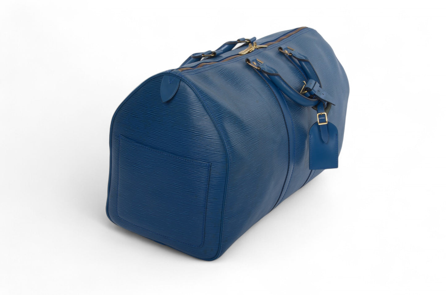 Louis Vuitton Epi Keepall 50 Toledo Blue Boston Bag Travel Bag Epi Leather Vintage