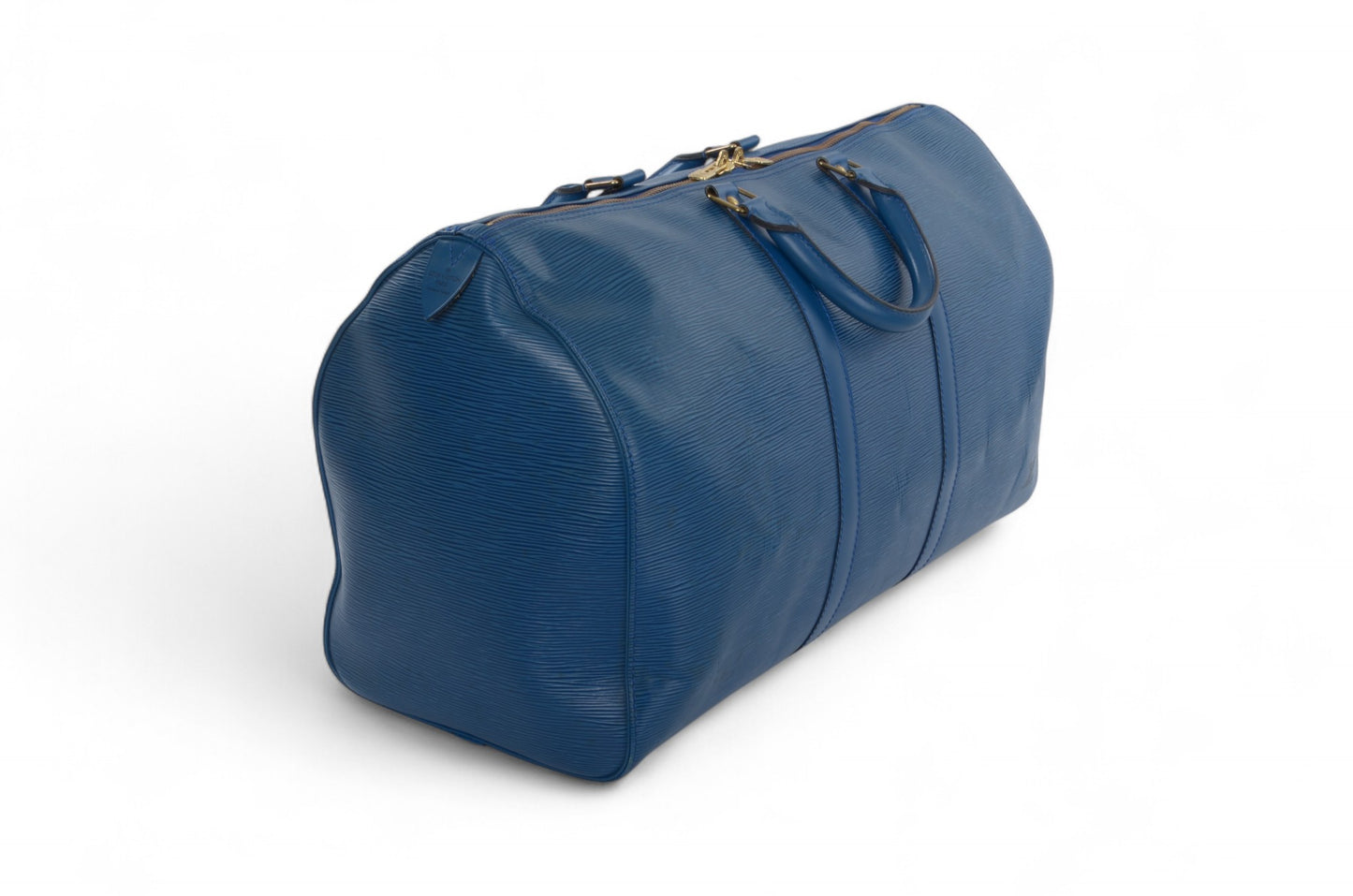 Louis Vuitton Epi Keepall 50 Toledo Blue Boston Bag Travel Bag Epi Leather Vintage