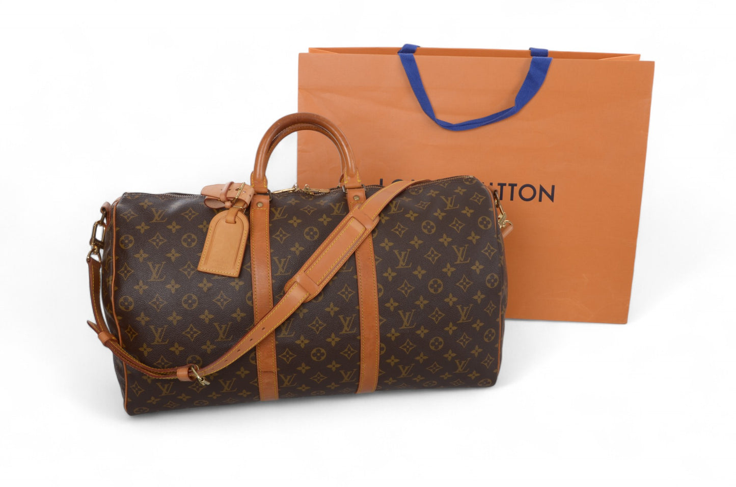 Louis Vuitton Keepall Bandoulière 50 Monogram Vintage Boston Bag Weekendbag Travel Canvas