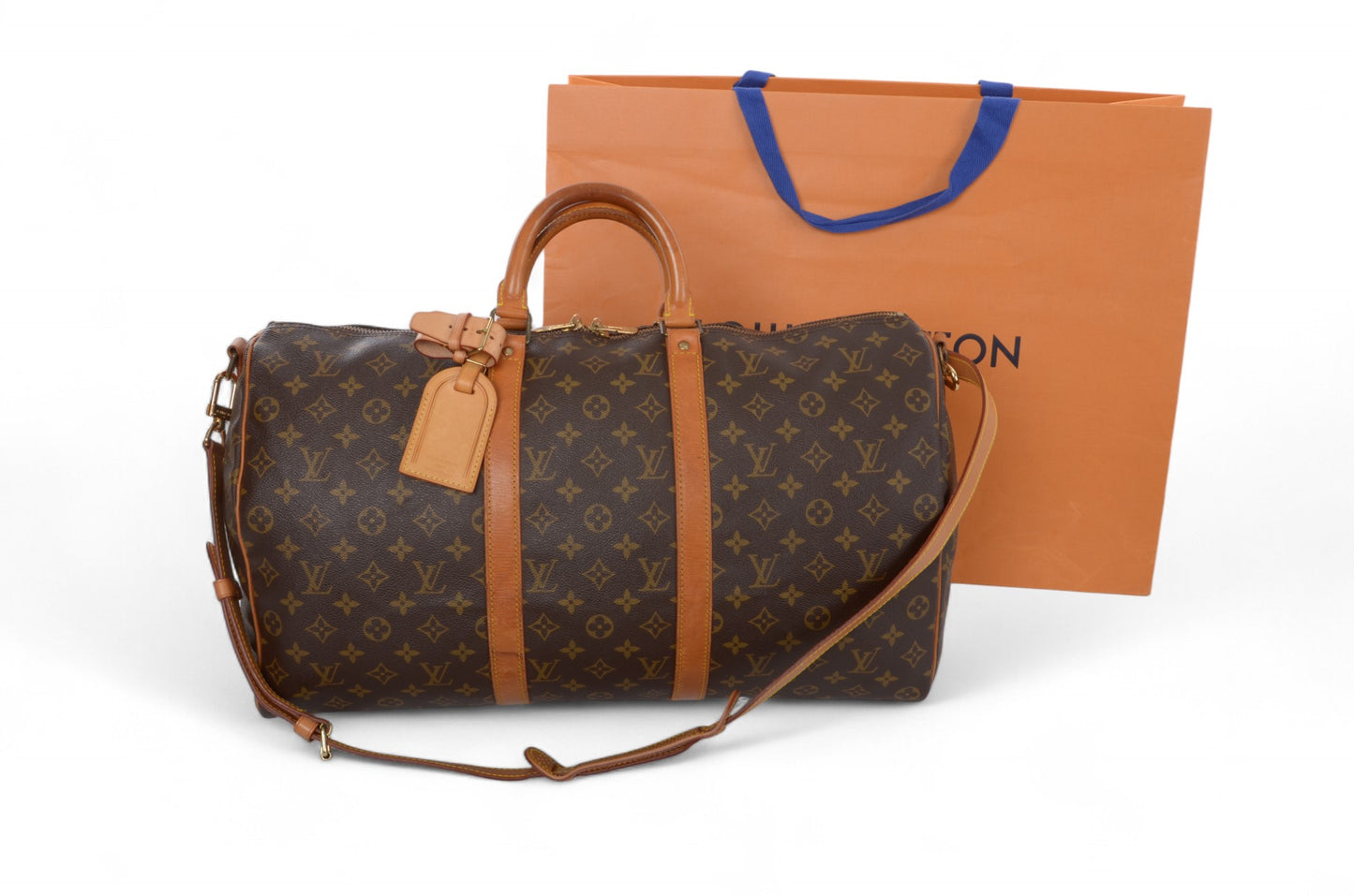 Louis Vuitton Keepall Bandoulière 50 Monogram Vintage Boston Bag Weekendbag Travel Canvas
