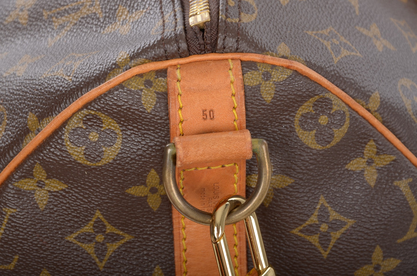 Louis Vuitton Keepall Bandoulière 50 Monogram Vintage Boston Bag Weekendbag Travel Canvas