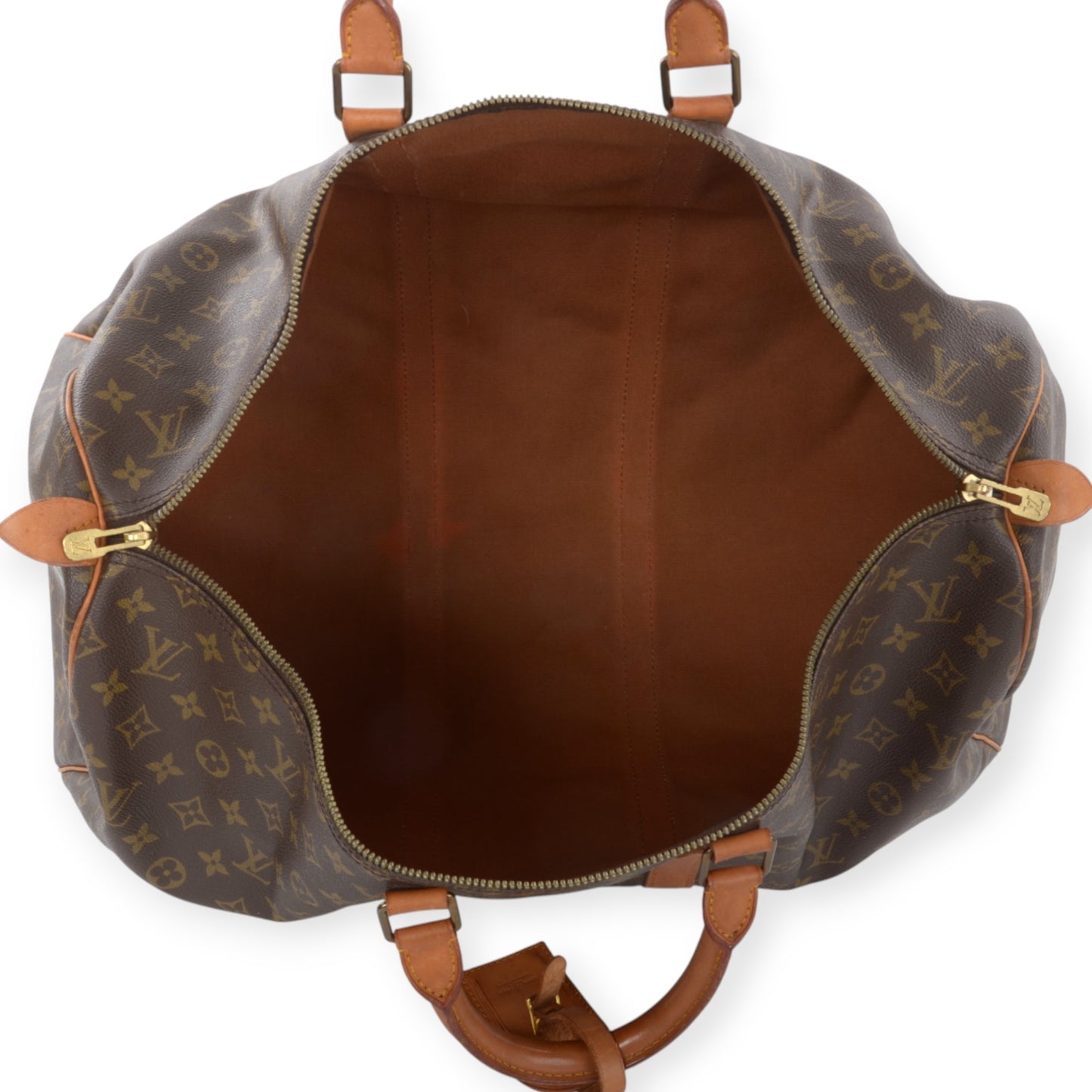 Louis Vuitton Keepall 55 Monogram Vintage Boston Bag Weekendbag Travel Canvas Designer Classic