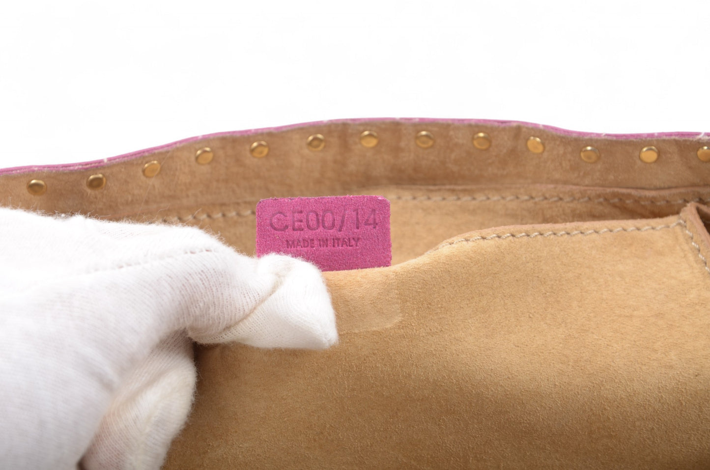 Celine Suede Boogie Bag Handbag Pink Fushia Vintage Top Handle Calf Leather
