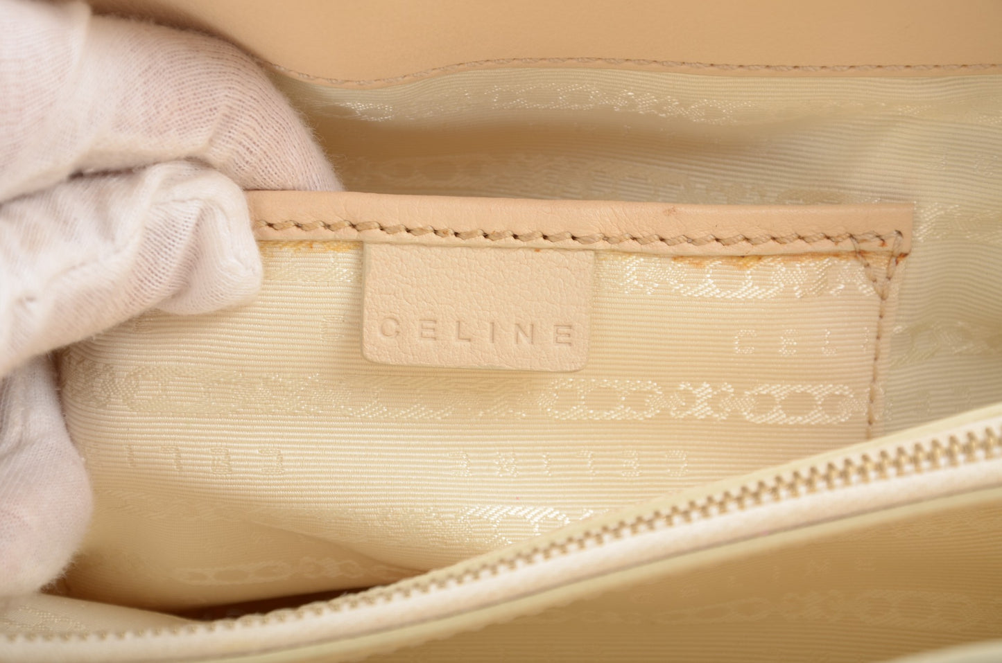 Celine Boogie Blue Woven Raffia Leather Handbag Bag Vintage Top Handle Calf Leather Straw Cream