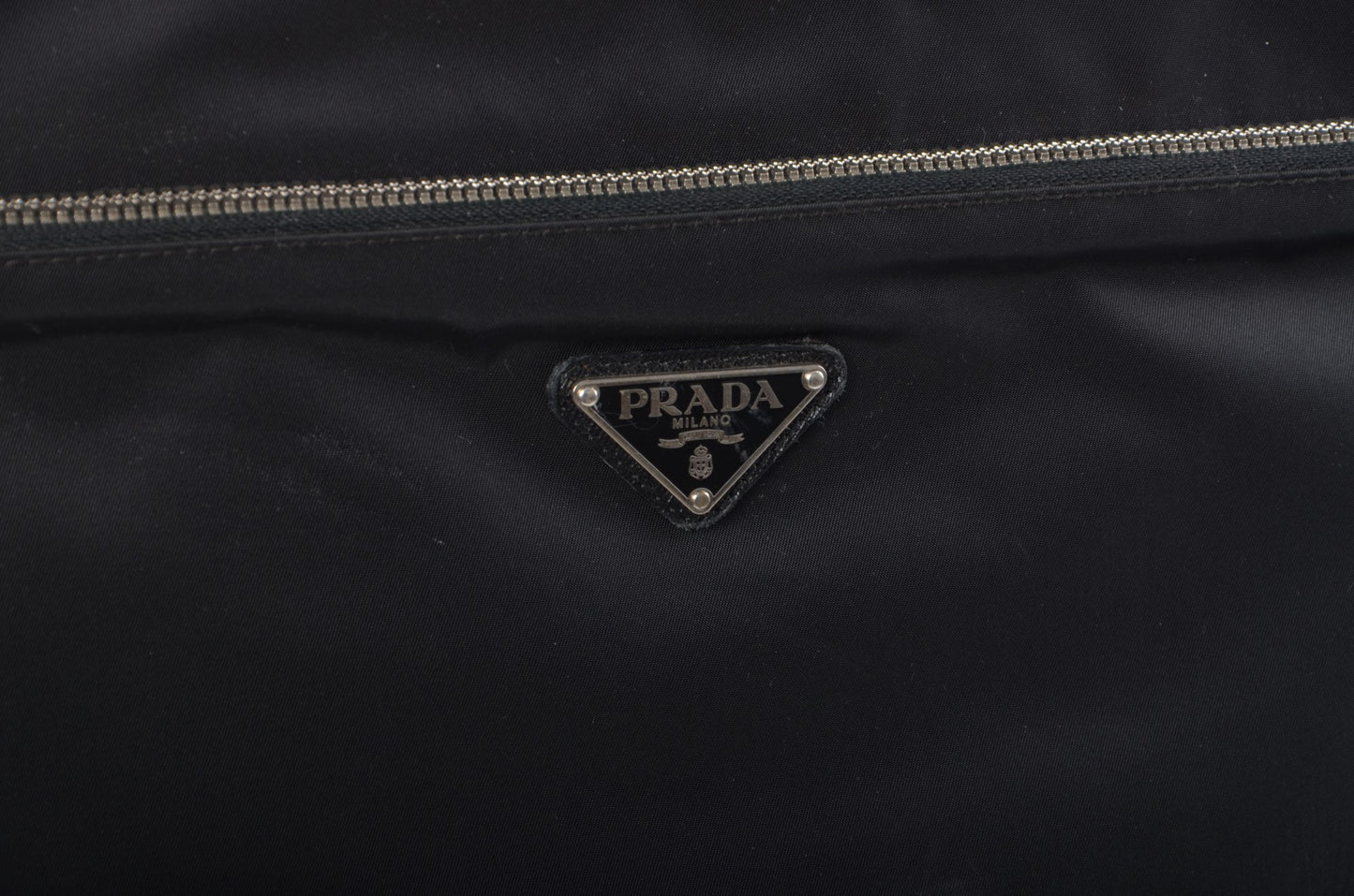 Prada Black Tessuto Nylon Leather Suitcase Rolling Travel Luggage Cabin Bag Trolley Vintage