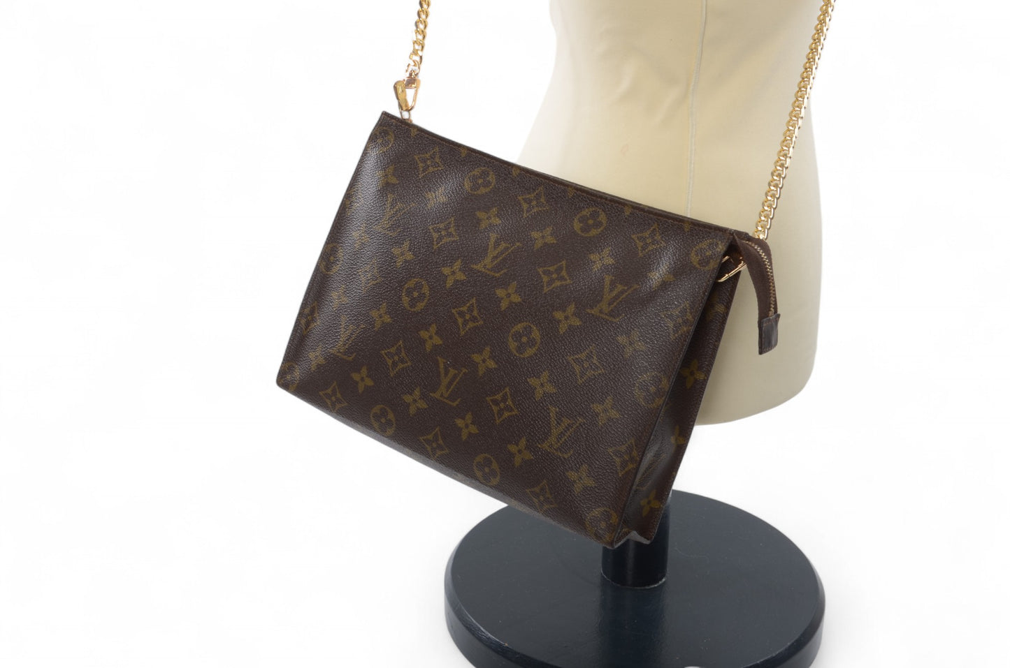 Louis Vuitton Pouch Toilette 26 Pouch Clutch Makeup Toilet Bag Monogram Vintage
