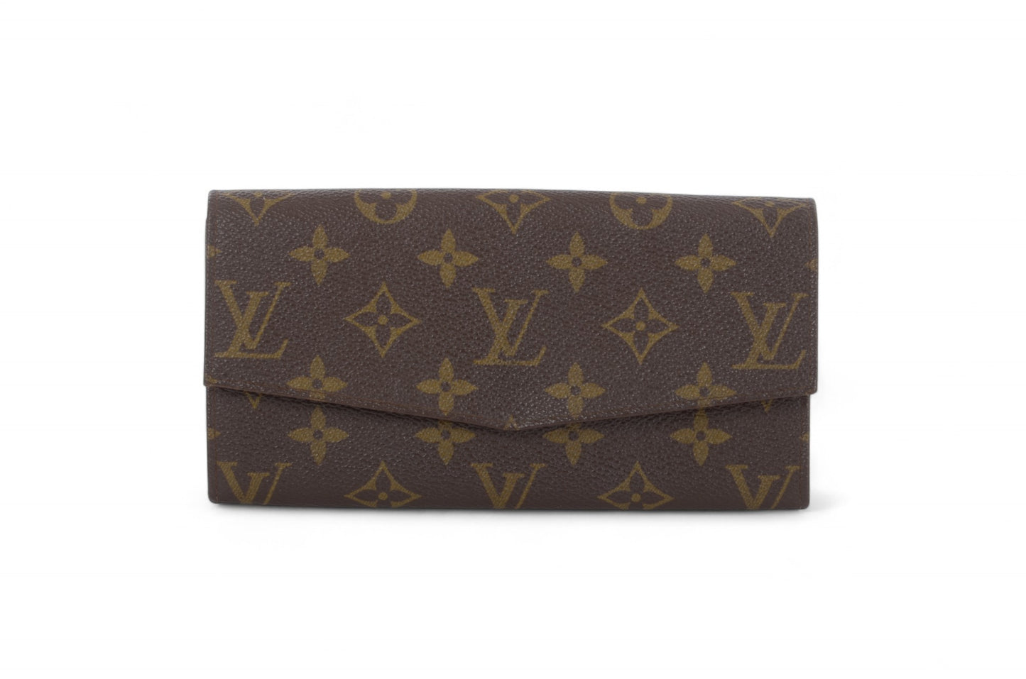 Louis Vuitton Pochette Porte-monnaie Credit Monogram Wallet Vintage Leather Canvas Brown Crossbody Bag