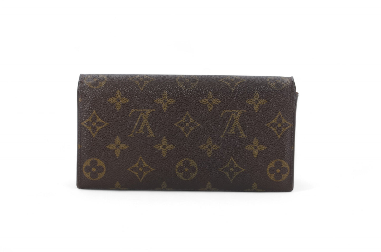 Louis Vuitton Sarah Monogram Wallet Vintage Leather Canvas Brown Crossbody Bag