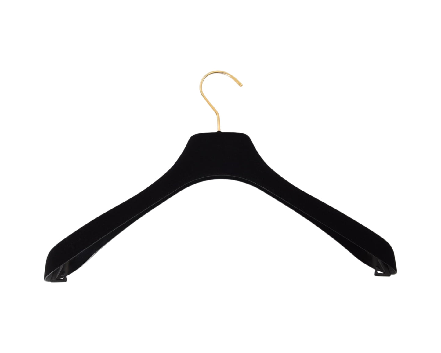 Chanel Coco Clothing Suit Hanger Black Gold Velvet Vintage