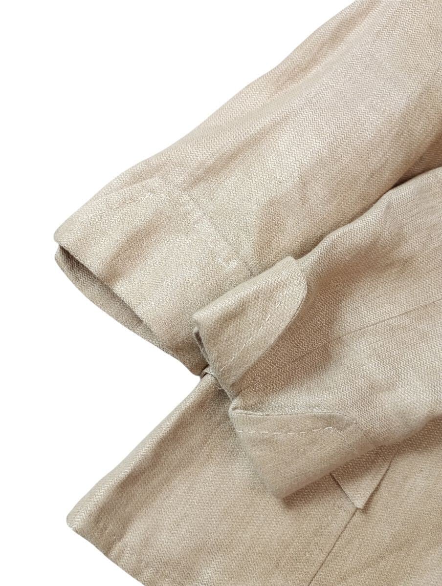 MAX MARA Linen Short-sleeved Jacket size 36 Beige Italian-made Coat Designer Classic