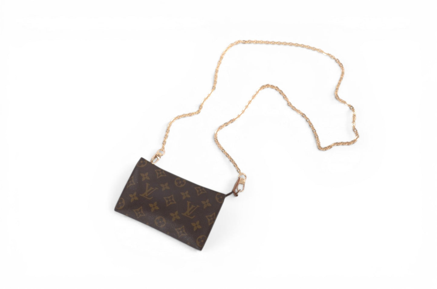 Louis Vuitton Pochette Toilette 17 Pouch Clutch Makeup Toilet Bag Monogram Vintage Crossbody Designer Classic