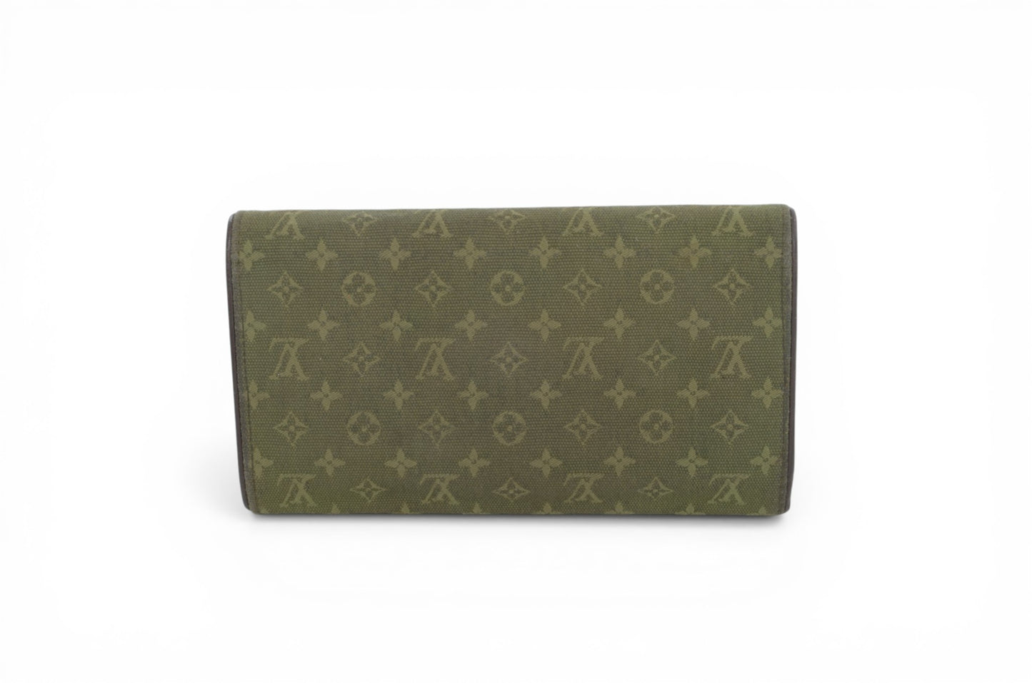 Louis Vuitton Sarah Mini Lin Monogram Wallet Khaki Vintage Crossbody Bag Designer Classic