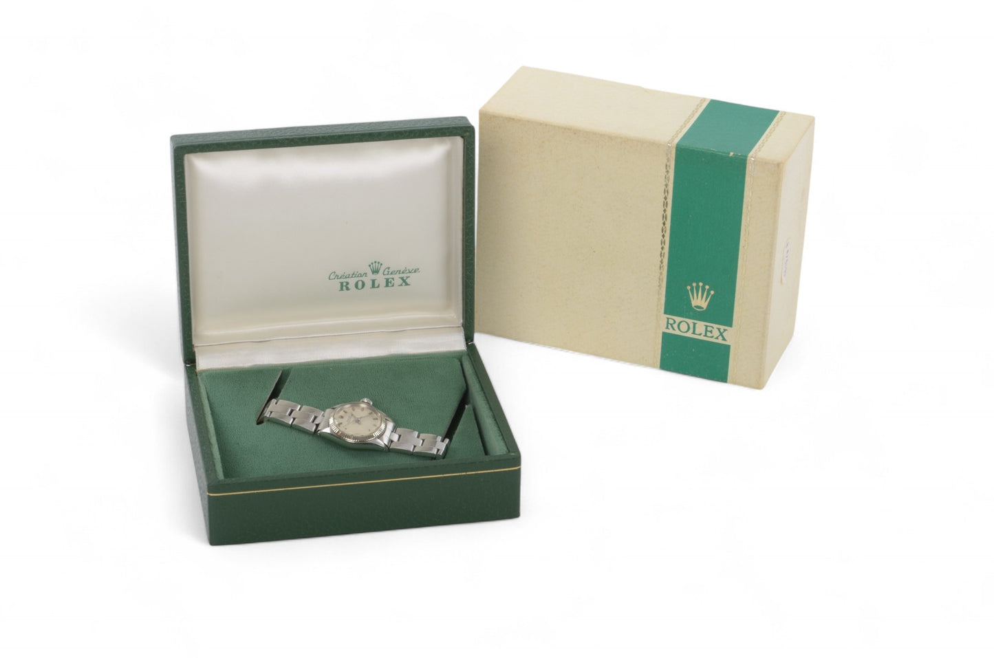 Rolex Oyster Perpetual AT Vintage Watch automatic winding 156951 Silver Dial Ladies Watch Wristwatch