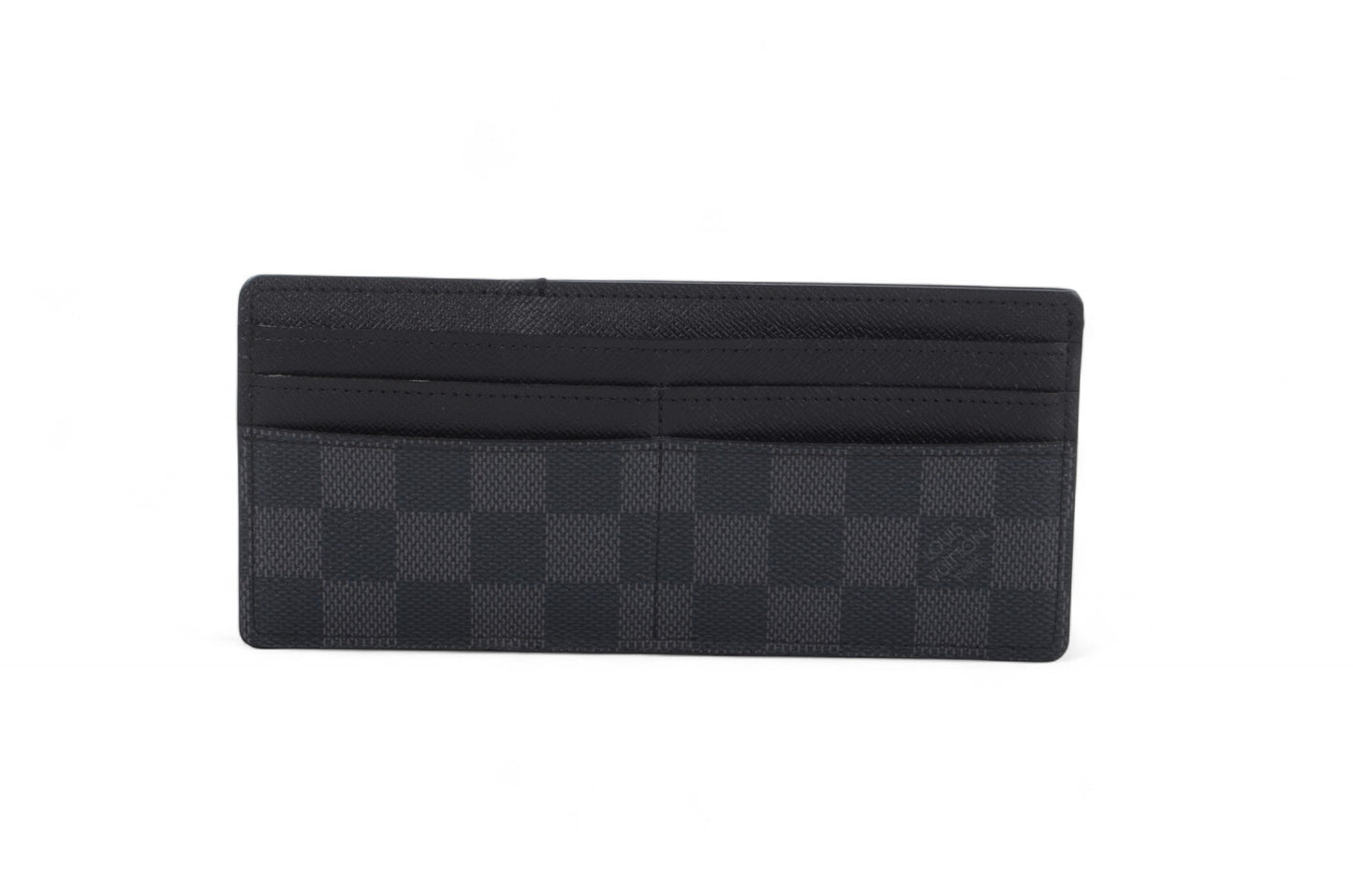 Louis Vuitton Damier Graphite Canvas Leather Wallet Cardholder Organizer Designer Classic