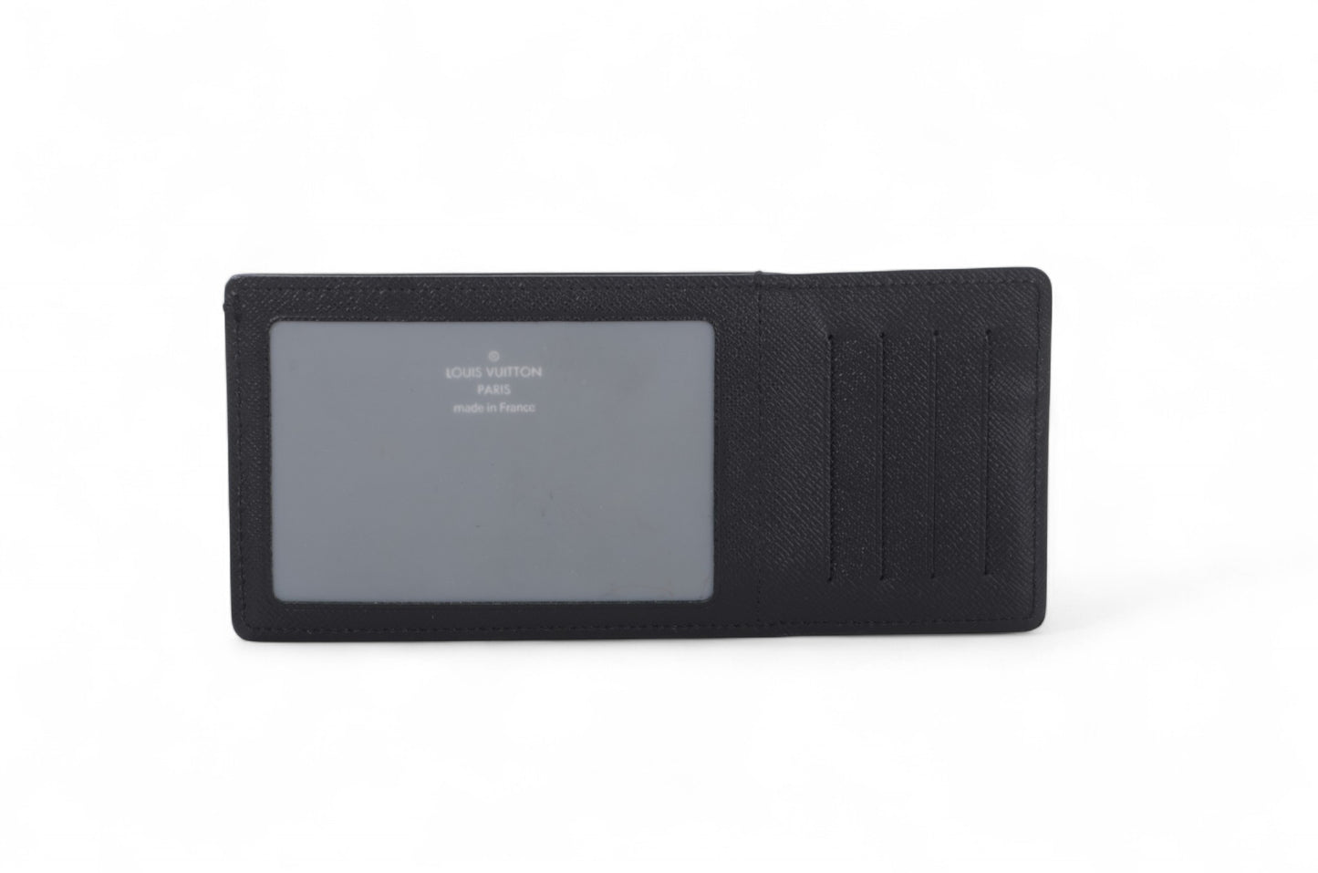 Louis Vuitton Damier Graphite Canvas Leather Wallet Cardholder Organizer Designer Classic