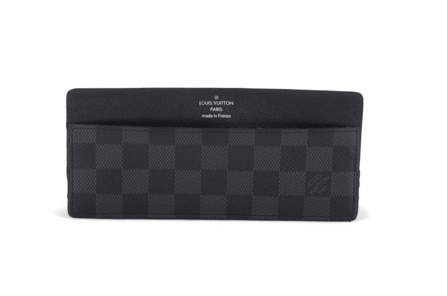 Louis Vuitton Damier Graphite Canvas Leather Wallet Cardholder Organizer Designer Classic