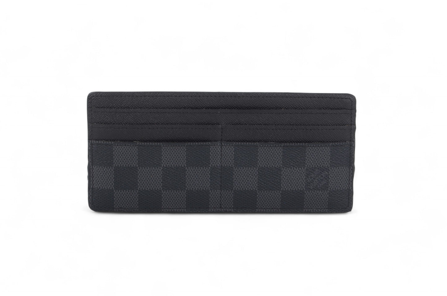 Louis Vuitton Damier Graphite Canvas Leather Wallet Cardholder Organizer Designer Classic