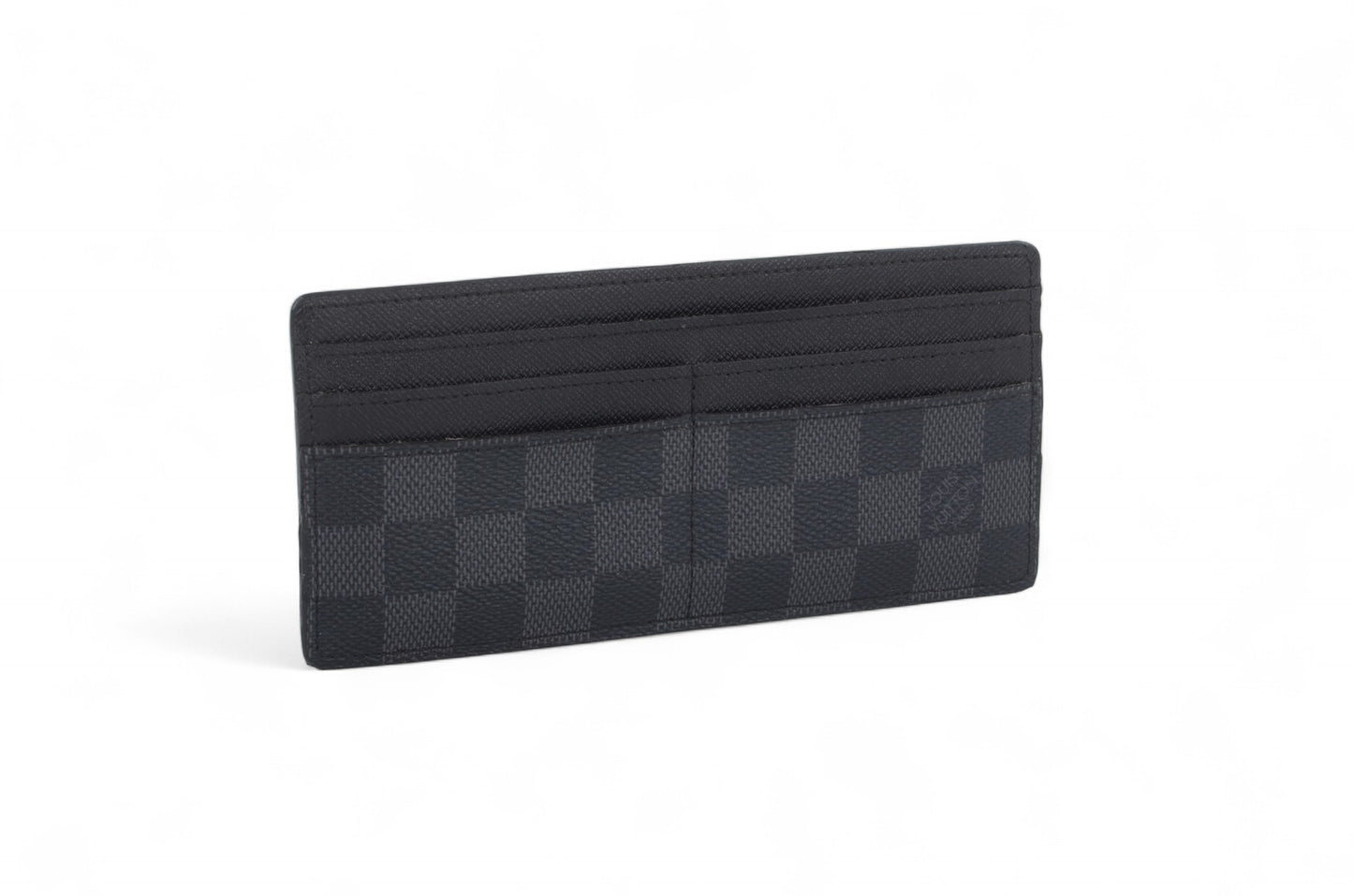 Louis Vuitton Damier Graphite Canvas Leather Wallet Cardholder Organizer Designer Classic
