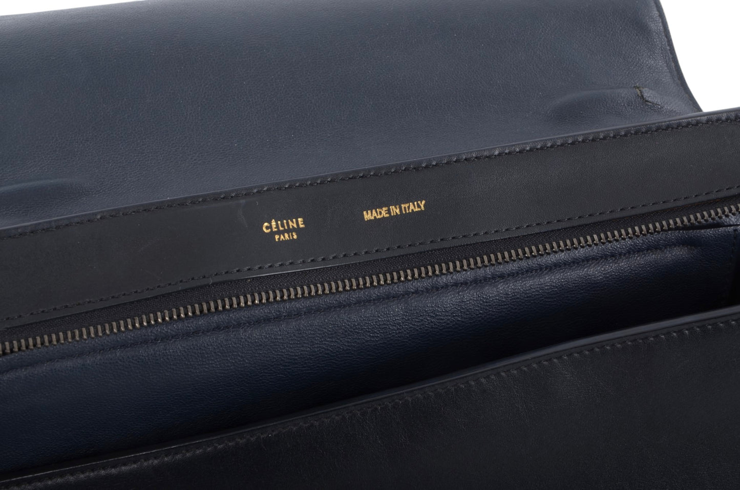 Celine Trapeze Medium Leather 2WAY Shoulder Bag Shoulder Tote Handbag Designer Classic