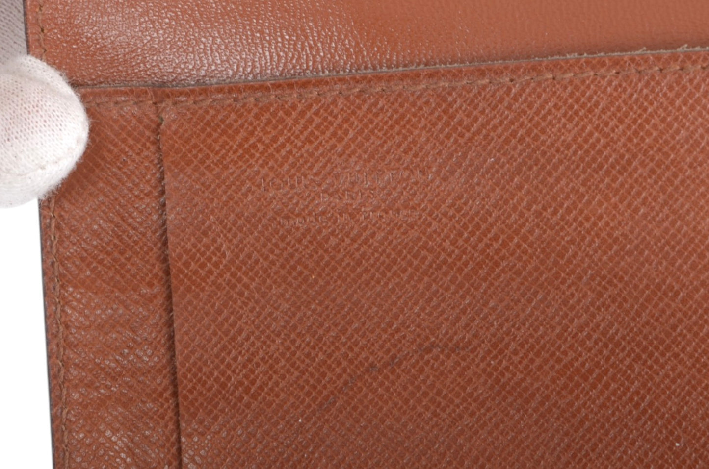 Louis Vuitton Card Holder Porte Chequier Double Bi-fold Wallet Monogram Canvas Vintage Cardholder Designer Classic