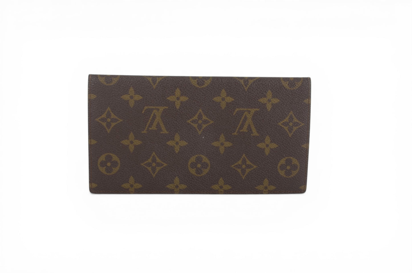 Louis Vuitton Card Holder Porte Chequier Double Bi-fold Wallet Monogram Canvas Vintage Cardholder Designer Classic